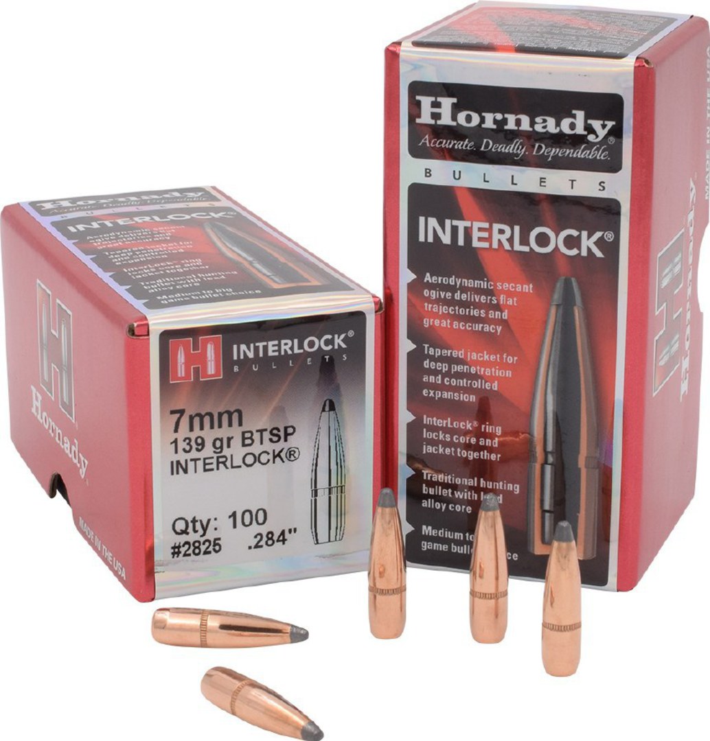 Hornady 7mm 139gr InterLock® BTSP 2825 Box of 100 image 2